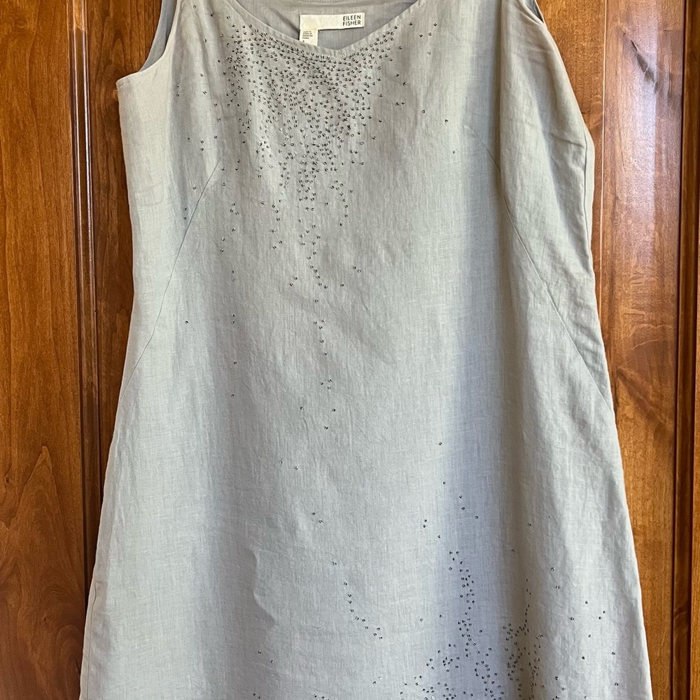 Eileen Fisher Light Gray Midi Dress